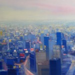 "Blue City". oil on linen, 33" x 50", 2011
